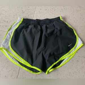 Nike Tempo Shorts in Black with Neon piping. L.